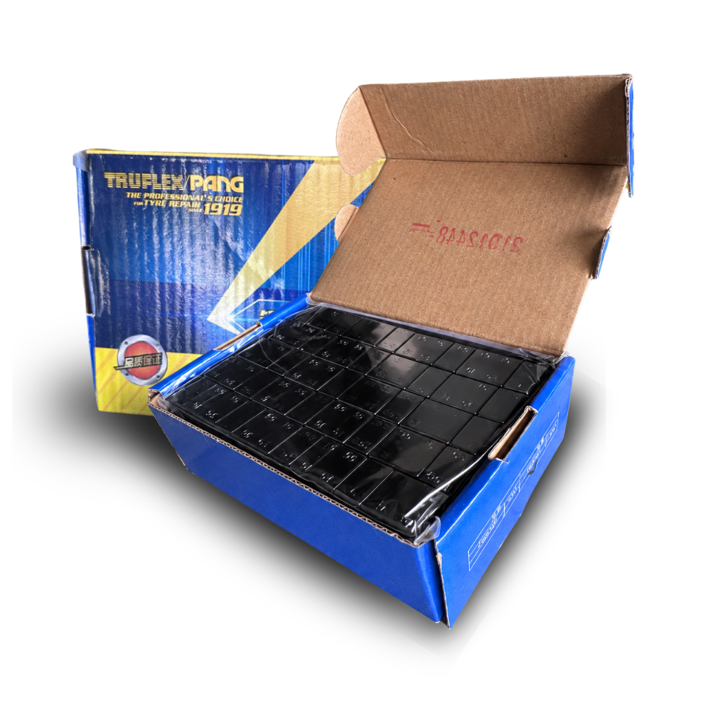 Truflex Pang  Fe Adhesive Black Coated Weight (45strips/box) | Chaichod Ruamyang