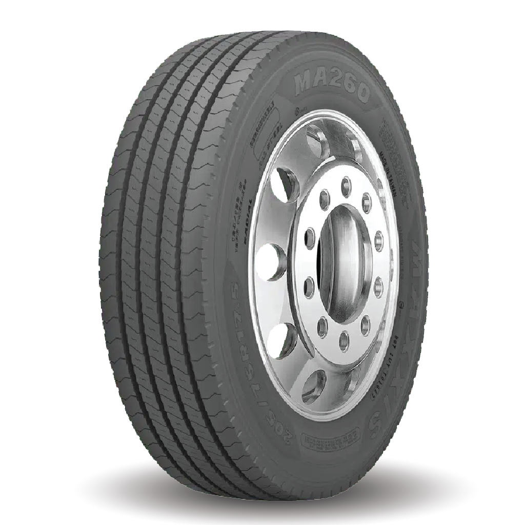 ยางรถบรรทุกและรถโดยสาร ยี่ห้อ Maxxis MA260 14PR 9.5R17.5 ยางเรเดียล - ชัยโชติรวมยาง