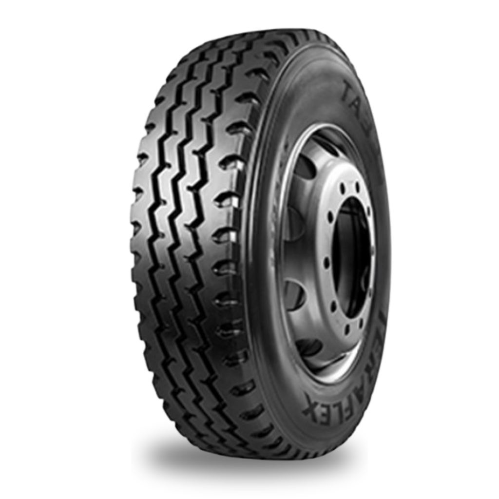 ยางรถบรรทุกและรถโดยสาร ยี่ห้อ Teraflex TA335 18PR ดอกสายฟ้า 11R22.5 ยางเรเดียล - ชัยโชติรวมยาง